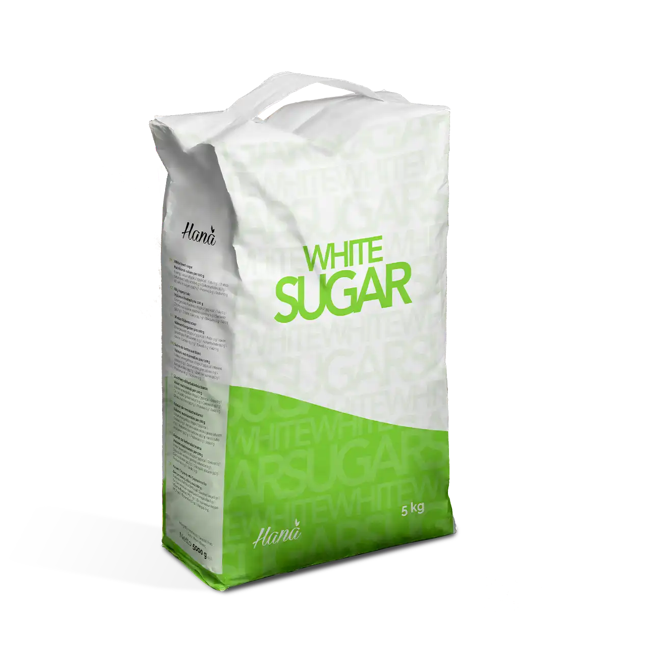 Haná sugar in 5 kg packaging
